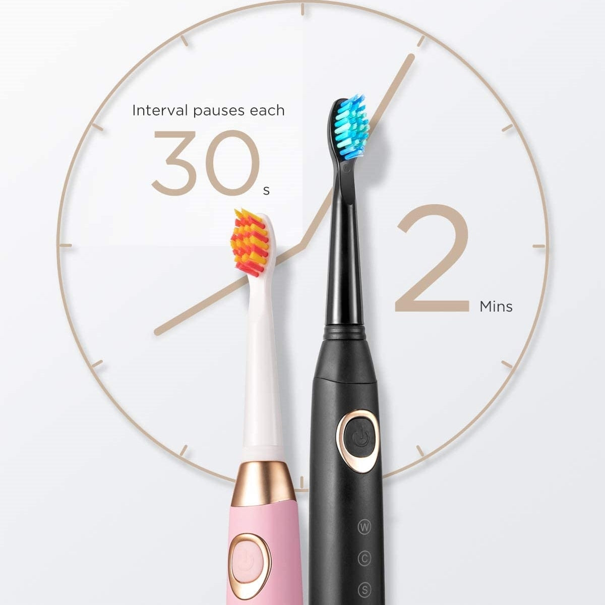 Rechargeable Toothbrush with 10 Brush Heads